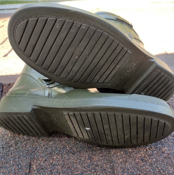 Coach Army Green Rainboots - Picture 2 of 7